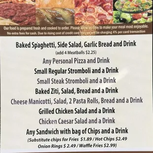 Lunch Specials