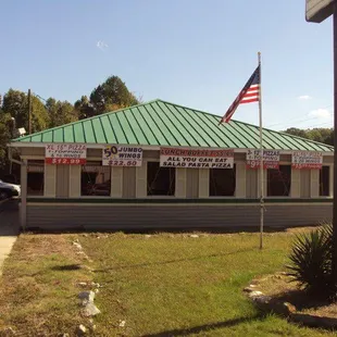 the front of the restaurant