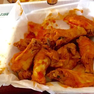 Wings with mild sauce. Eat a lot of wings at a lot of places and these were the BEST I've ever had!!