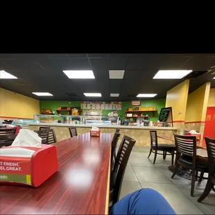 Inside of restaurant