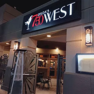 Entrance signage