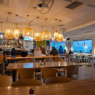 The interior of Zelda's in Capitola.