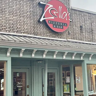 Main Door At Zella's pizzeria