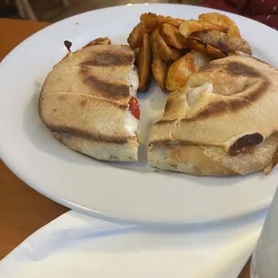Grilled Cheese sandwich and Side Fries
