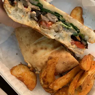 Veggie portobello sandwich