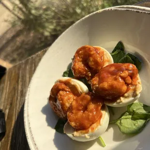 Mumbo Shrimp Devil Eggs