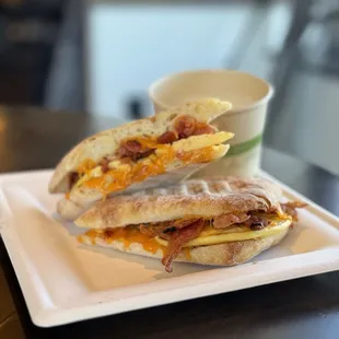 Double Egg Breakfast Panini