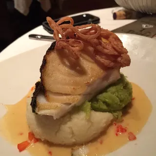 Pesto Crusted Sea Bass