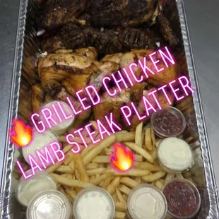 Carry out platter $60 for 6 people.