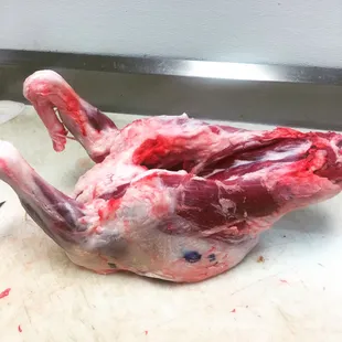 Available fresh lamb shoulder, butcher available everyday from 11:09 am until  5:00pm