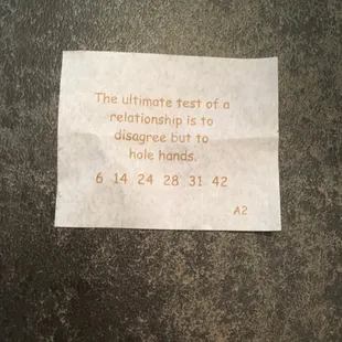 A funny epigram. &quot;Hole Hands.&quot;
