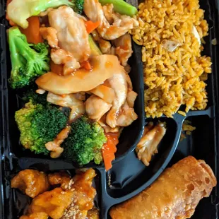 Chicken Broccoli, Chicken Sesame Dinner Bento Box