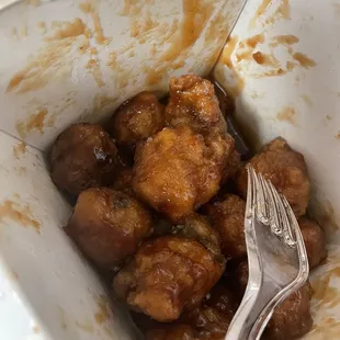 Normal order orange tofu nuggets