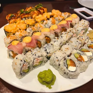 food, sushi and sashimi