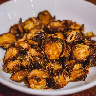 a bowl of brussels sprouts
