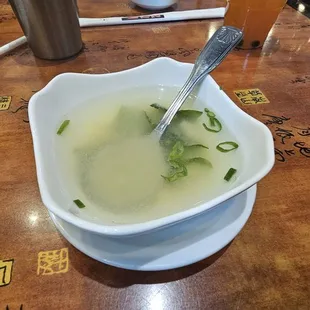 Ah, yes, transparent miso soup.