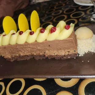 Chocolate mousse... looks pretty but taste is about a 4/10