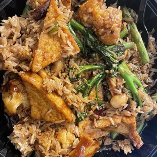 General Tso's with tofu and veggies