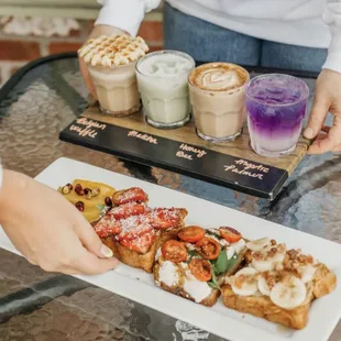 coffee and toast flight