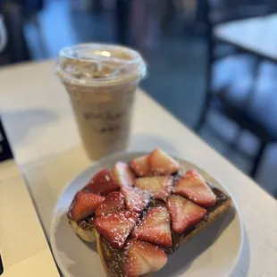 Strawberry Nutella Toast