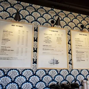 Updated menu