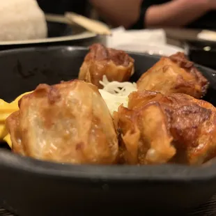 a bowl of food on a table