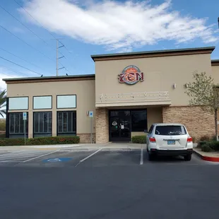 View from parking lot