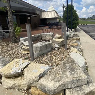 Really nice patio, appears to be heated as well for chilly evenings fall and spring