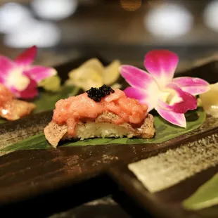 Speacial nigiri: waguy beef, toro, caviar.