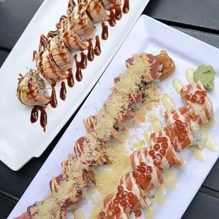 Red Dragon Maki Roll (Spicy) (Raw)  Special Zen Salmon Maki (Spicy) (Raw)  New Wave Maki (Spicy) (Raw)