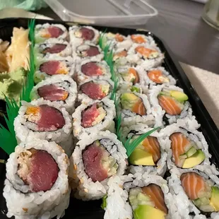 sushi and sashimi, sushi, sashimi, food
