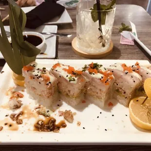 Yellow Yellowtail Sushi Box was exquisite. Highly recommend. Top it off with a Mai tai cocktail for the perfect date night.