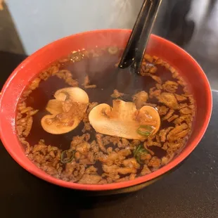 a bowl of soup