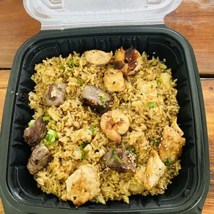 3 meat Zen Fried Rice Combo Excellent!