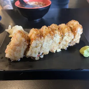 Tempura roll - deep fried and is perfect to share!