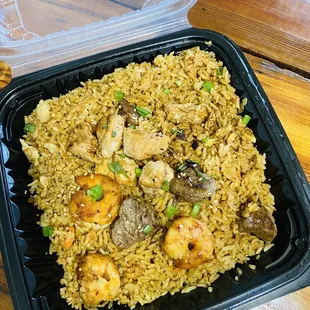 3 meat combo fried rice