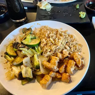 Hibachi chicken lunch plate. Was excellent!