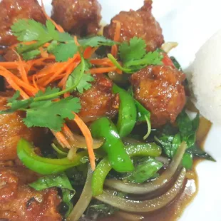 Crispy Basil Chicken