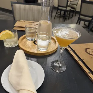 drink, sushi and sashimi