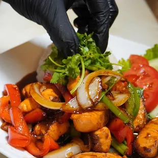Sizzling Salmon Platter