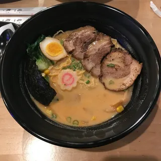 Spicy Pork Miso Ramen Soup