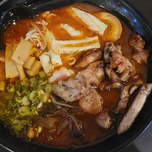 Shoyu Chicken ramen with added squid