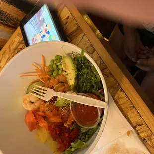 Shrimp poke bowl