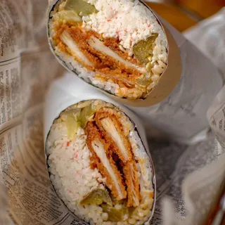 B9. Chicken Tempura Burrito