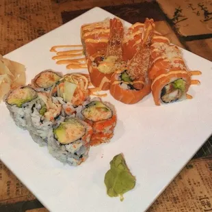 Spicy California Roll and Mei &amp; Scott Roll