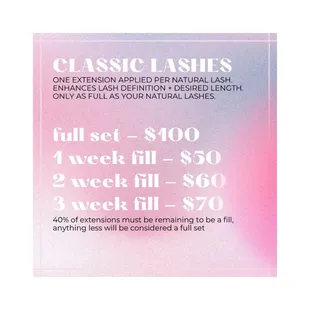 Classic lashes