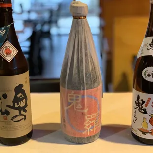 Cold Sake Selection: Daiginjo, Honjozo and Ginjo