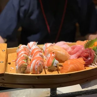 sushi and sashimi, sashimi, food, sushi