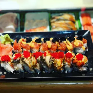 Flying Dragon Roll Sashimi Roll