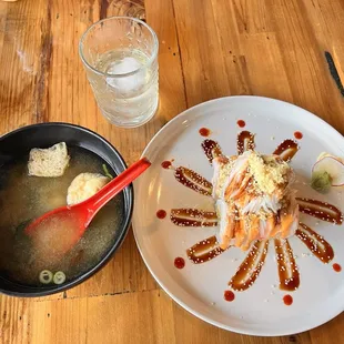 Miso Soup and Incredible Roll